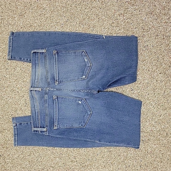 Frame Le Skinny De Jeanne Sz 6 Distressed Jeans Sz 26. Irving - Picture 2 of 6